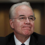 Secretary of Health and Human Services-designate, Rep. Tom Price, R-Ga., pauses on Capitol Hill in Washington, Wednesday, Jan. 18, 2017, at his confirmation hearing before the Senate Health, Education, Labor and Pensions Committee. (AP Photo/Carolyn Kaster)