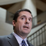 House Intelligence Committee Chairman Devin Nunes, R-Calif., left, speaks to reporters in the Capitol in Washington, Friday, March 24, 2017. (AP Photo/J. Scott Applewhite)