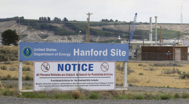 Tunnel collapses at Washington state nuke site