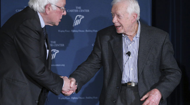 Jimmy Carter on Bernie: 'Y'all see why I voted for him?'