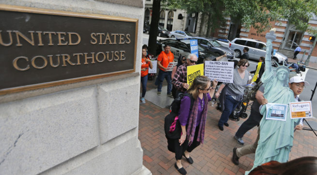 Judges raise thorny questions about revised Trump travel ban