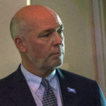 FILE - In this June 26, 2016 file photo, then-candidate for governor Republican Greg Gianforte speaks to a member of the audience after debating Montana Gov. Steve Bullock, in Big Sky, Mont. Gianforte, who is a Technology entrepreneur, says he has commitments from enough delegates to secure the Republican nomination for Montana's special election for the U.S. House. (AP Photo/Bobby Caina Calvan, file)