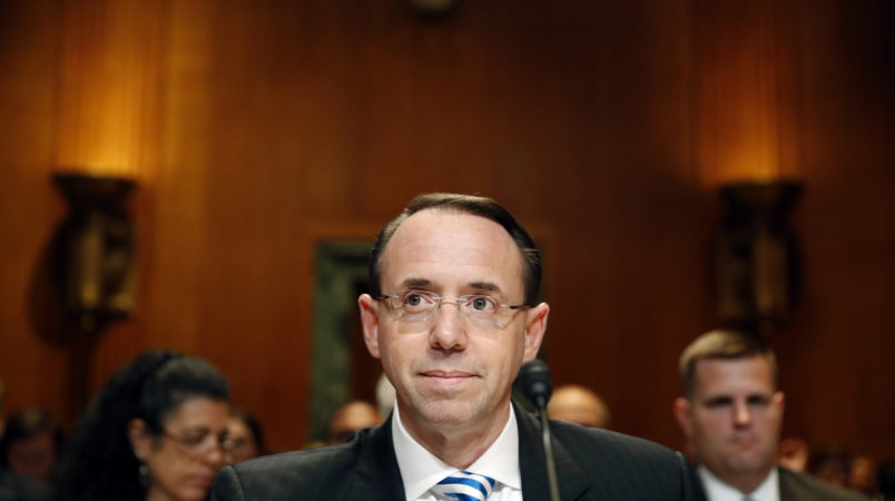 Rod Rosenstein: Justice Department is 'not going to be extorted' Rod Rosenstein: Justice Department is 'not going to be extorted'