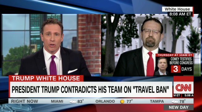 Gorka to CNN's Chris Cuomo Gorka to CNN's Chris Cuomo