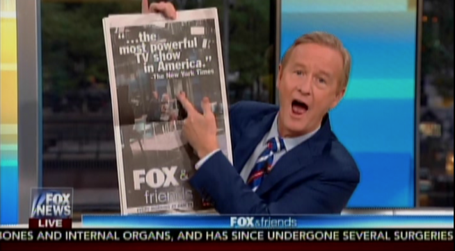 Trump Touts 'Failing' NYT's Praise of 'Fox & Friends ' Trump Touts 'Failing' NYT's Praise of 'Fox & Friends '