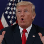 President Donald Trump speaks to reporters after a security briefing at Trump National Golf Club, Thursday, Aug. 10, 2017, in Bedminster, N.J. (AP Photo/Evan Vucci)