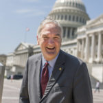 UNITED STATES - AUGUST 02: Sen. Luther Strange, R-Ala., talks with a reporters on the East Front of the Capitol on August 2, 2017. (Photo By Tom Williams/CQ Roll Call)