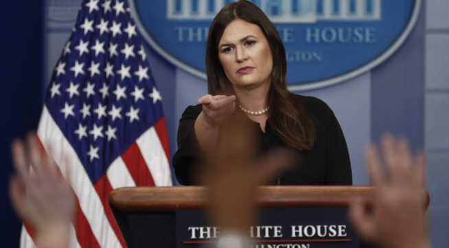 Sarah Huckabee Sanders says Trump's anti-Muslim retweets 'elevate the conversation' Sarah Huckabee Sanders says Trump's anti-Muslim retweets 'elevate the conversation'