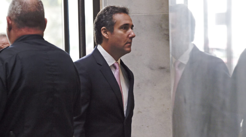 Michael Cohen President Donald Trump's personal attorney arrives on Capitol Hill in Washington Tuesday Sept. 19 2017. Cohen is schedule to testify before the Senate Intelligence Committee in a closed session