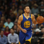 Golden State Warriors guard Stephen Curry (30) in the first half of an NBA basketball game Thursday, Nov. 10, 2016, in Denver. (AP Photo/David Zalubowski)
