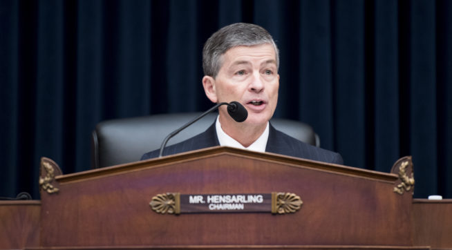 US House banking chairman Hensarling will not seek re-election US House banking chairman Hensarling will not seek re-election