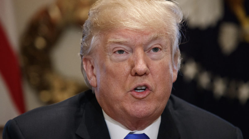 President Donald Trump speaks during a cabinet meeting at the White House, Wednesday, Dec. 20, 2017, in Washington. (AP Photo/Evan Vucci)