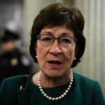 WASHINGTON, DC - DECEMBER 21:  U.S. Sen. Susan Collins (R-ME) speaks to members of the media after a vote to fund the government December 21, 2017 at the Capitol in Washington, DC. The Senate has pass a continuing resolution to temporary fund the government through January 19, 2018.  (Photo by Alex Wong/Getty Images)