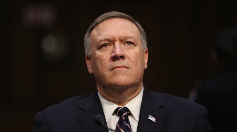 U.S. President-elect Donald Trump's nominee for the director of the CIA, Rep.ÊMike Pompeo(R-KS) testifies during his confirmation hearing before the Senate (Select) Intelligence Committee in the Hart Senate Office Building on January 12, 2017 in Washington, DC. Mr. Pompeo is a former Army officer who graduated first in his class from West Point.