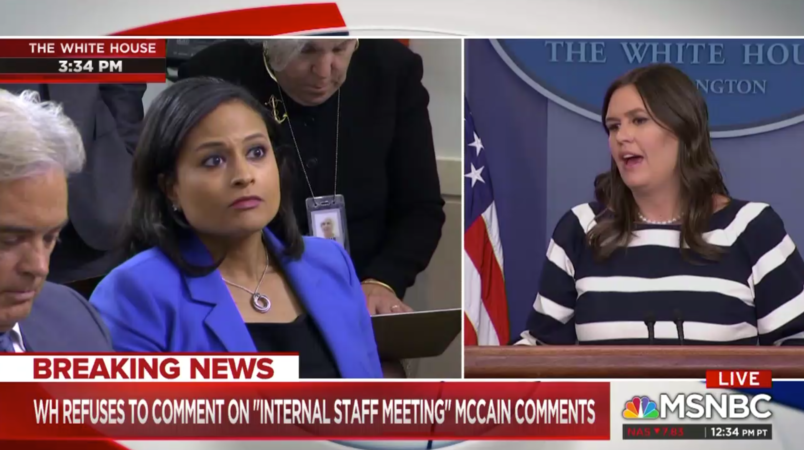 White House doesn't apologize for aide's comment mocking McCain