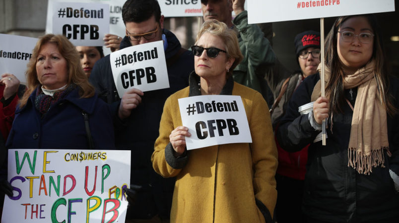 Trump's consumer watchdog pick draws criticism from left and right