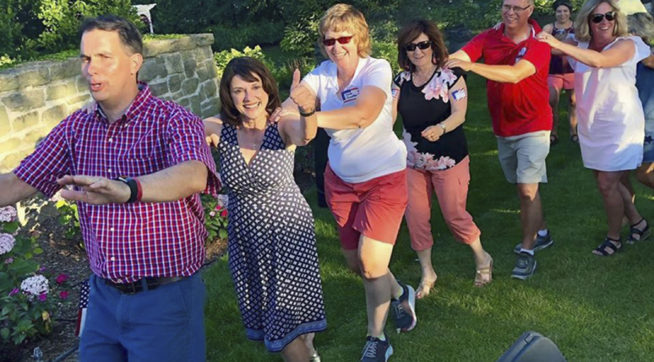 WI GOP Senate Candidate 'Celebrates America' In Conga Line With Gov. Walker