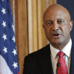 Indiana Attorney General Curtis Hill speaks during a press conference at the Statehouse in Indianapolis Monday, July 9, 2018, about calls for him to resign amid allegations that he inappropriately touched a state lawmaker and several other women. (AP Photo/Michael Conroy)